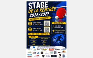 Stage de reprise Août 2026 n°2