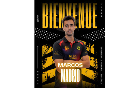 L'international mexicain Marcos Madrid rejoint le CMATT !